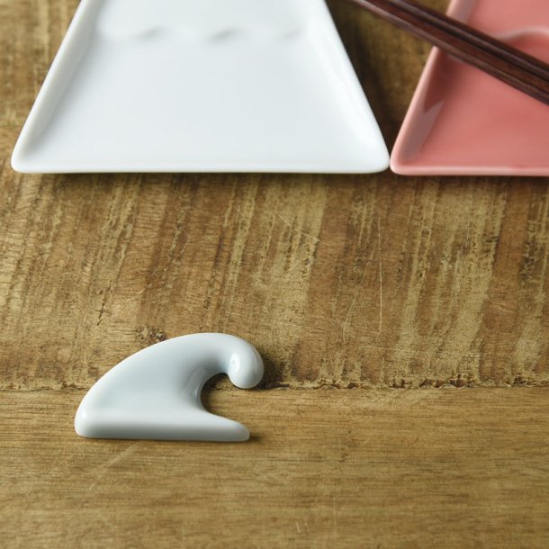 富士山と月と波-Fuji mountain- 小波 箸置き 青