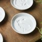 8.2cm white soy-souce plate - cat
