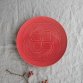 Oda pottery Musubi 25.5cm plate - red