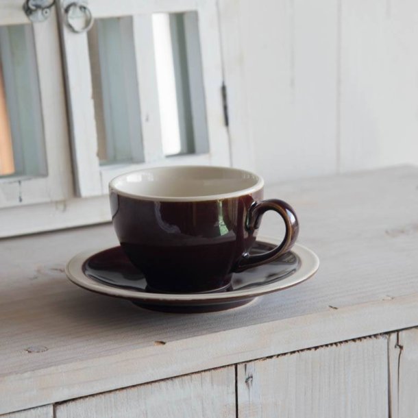 Mokkmokk(もっくもっく) コーヒーカップ&ソーサー ブラウン