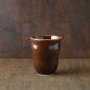 Oda pottery kushime cup 8.5cm amber glaze