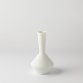 Shinzangama Yamatsu<br />
Frustum vase for one flower - white glaze