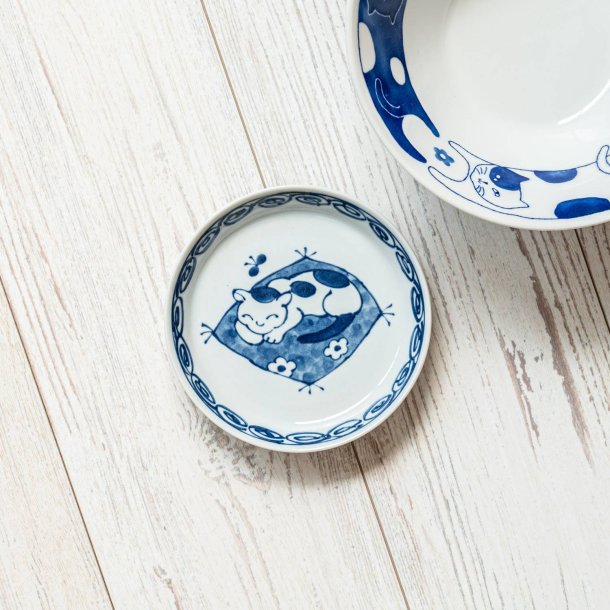 Japanese Cats 14.3cm Mini Plate - Napping
