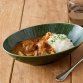 crease 25cm oval curry dish - oribe glaze.