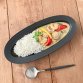 Usual Curry Plate - black (Racca 31cm Poisson Deep Plate)