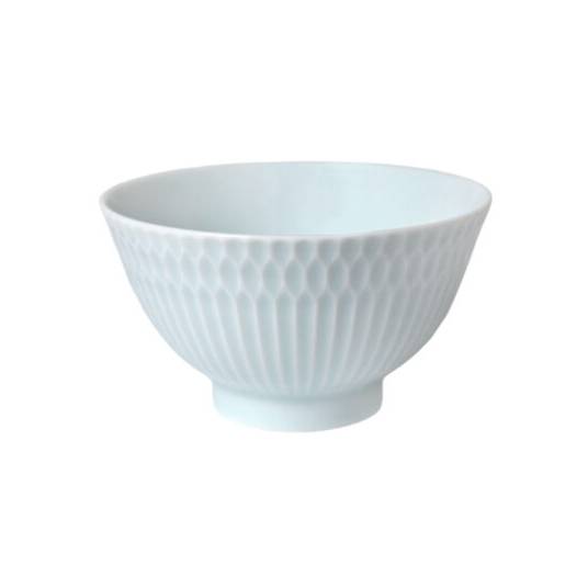 Oda Pottery Sazanami 11.5cm Rice Bowl - Blue White