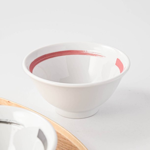 Hakeme Red Line 12cm Soup Bowl