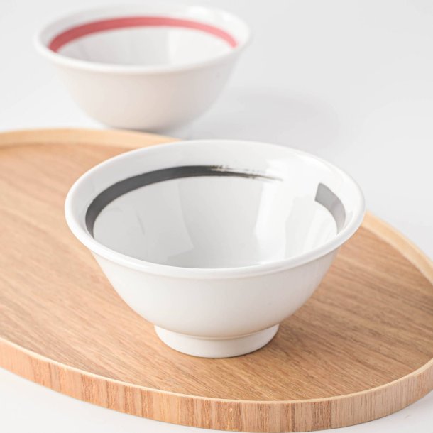 Hakeme Black Line 12cm Soup Bowl