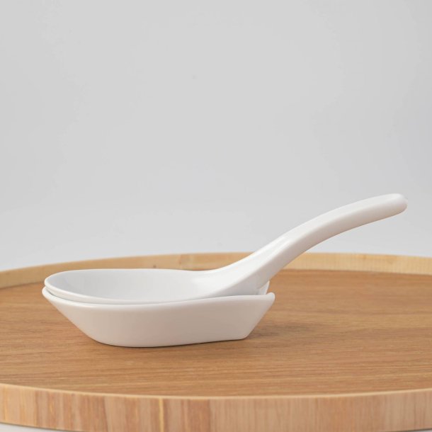 強化磁器 レンゲ 受台 セット 14.3cm